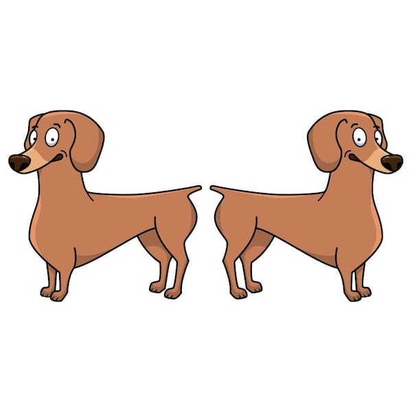 Dachshund Dog Decal, Dog Lover Decor Vinyl Sticker